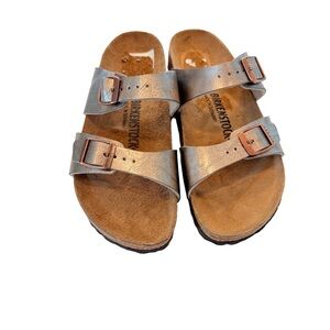 Birkenstock Women’s Sydney Birko-Flor Taupe Sz US 6 EU 37 Reg NEW